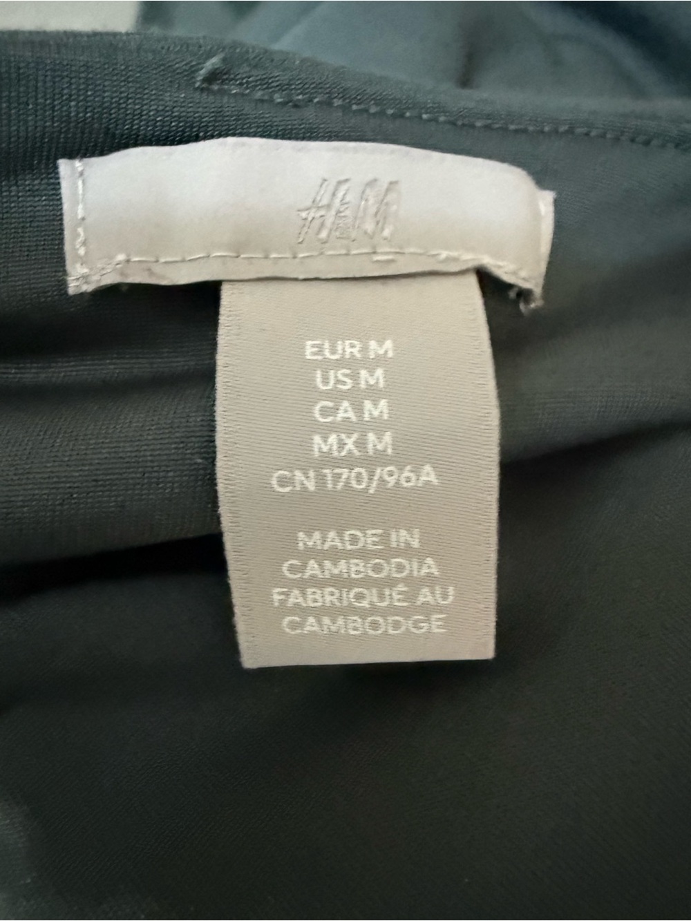 NWOT H&M Sleeveless Draped Midi Dress in Slate Gray! Medium! NEW! - Picture 8 of 10